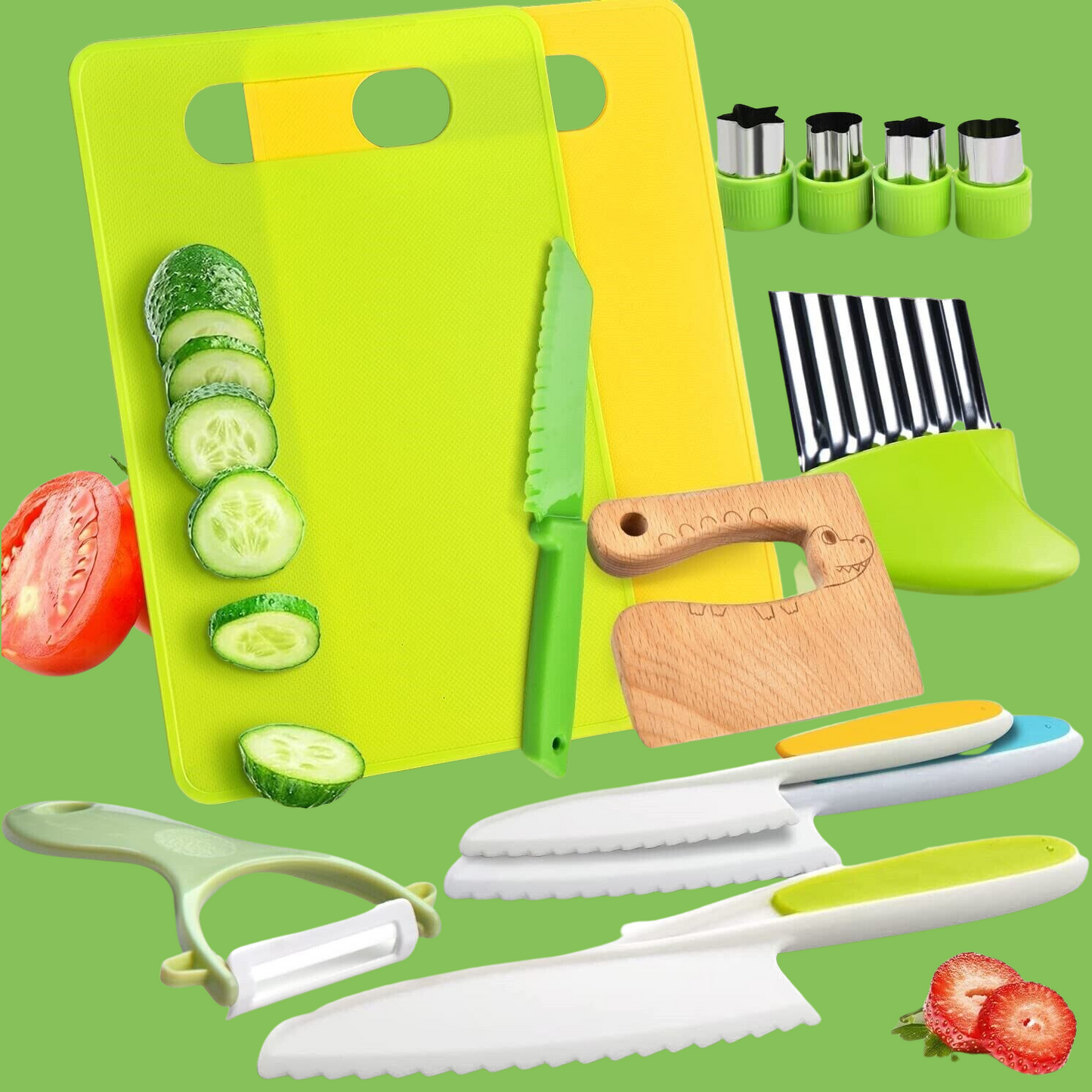 Kids Friendly Cooking Play Set Kitchen Kit Bundle