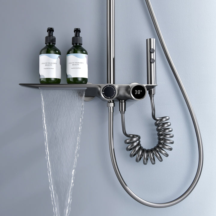 Luxury Wall Mount Bath Shower System - Lusomart