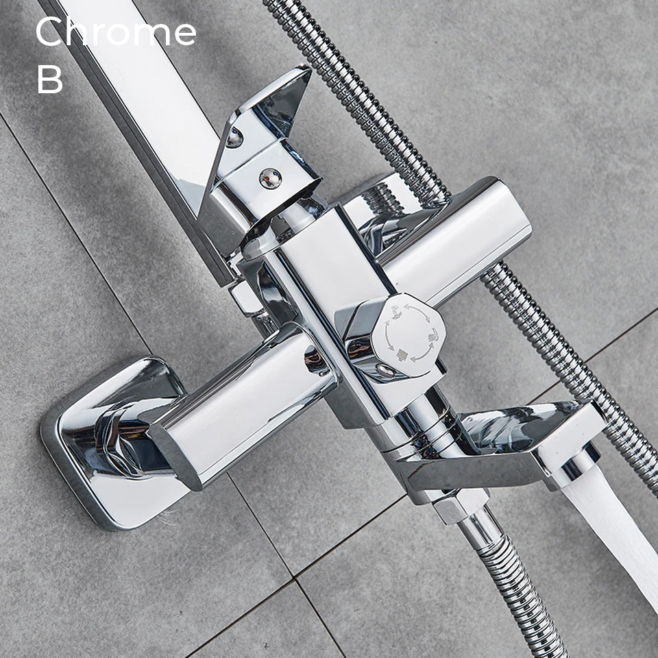 Luxury Rain Shower Head With Handheld Sprayer Easy Fit