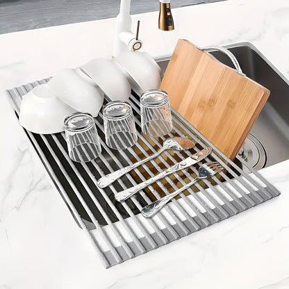 Compact Stainless Steel Dish Dryer Rack