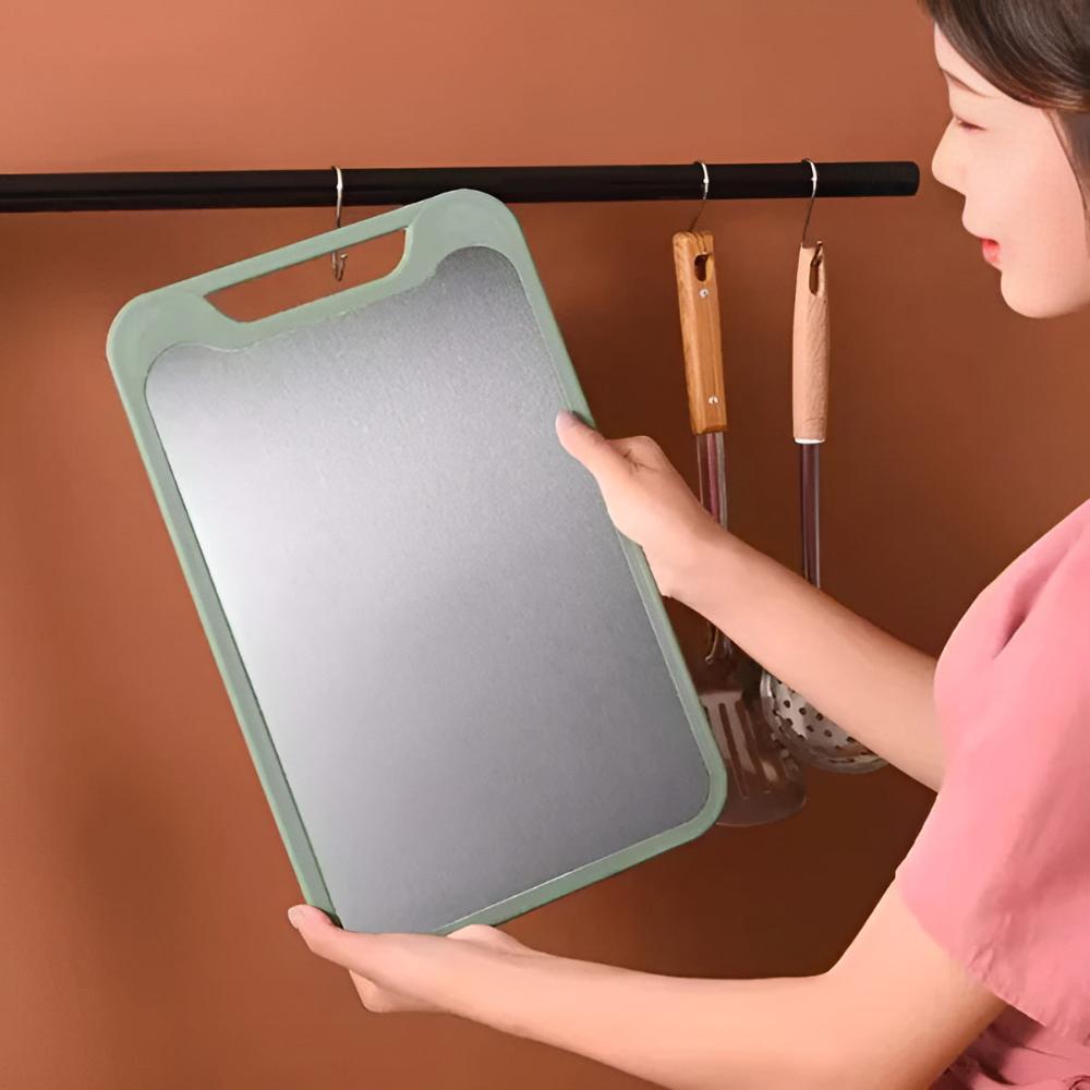 Premium Double Sided Stainless Steel Cutting Board