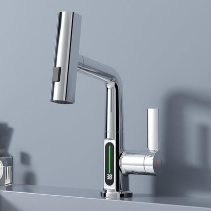 Stylish Brass Single Handle Faucet for Hot Cold Water