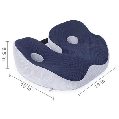 Contoured Gel Seat Cushion for Back Pain Support