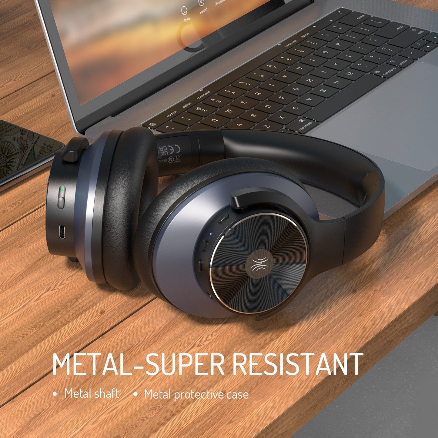 Noise Cancelling Wireless Headphones, Bluetooth 5.0 Microphone