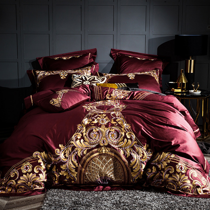 Elegant Premium Cotton Embroidered Bed Sheet Set
