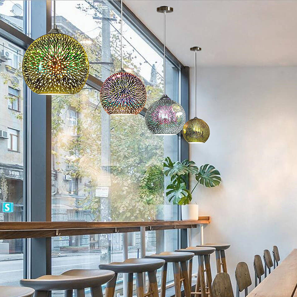 Vibrant Glass Pendant Ceiling Light