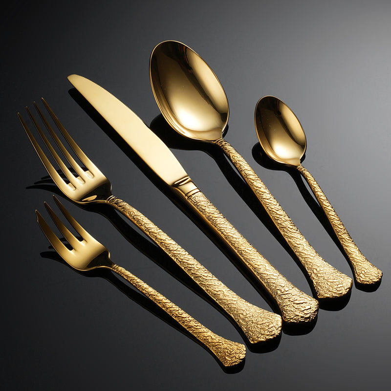 Luxury Golden Flatware Set - Lusomart