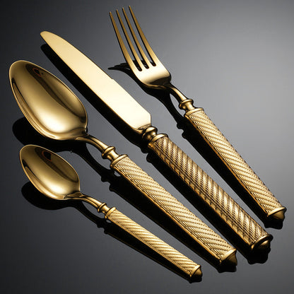  Realm Gold Luxury Cutlery Set-2