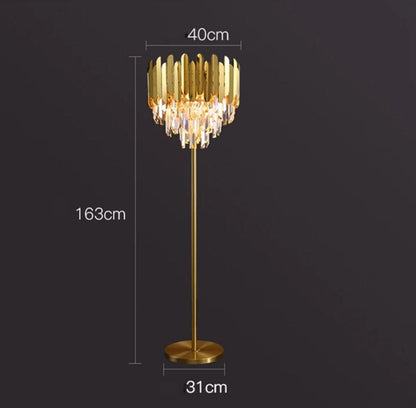 Luxury Glass Floor and Desk Lamp