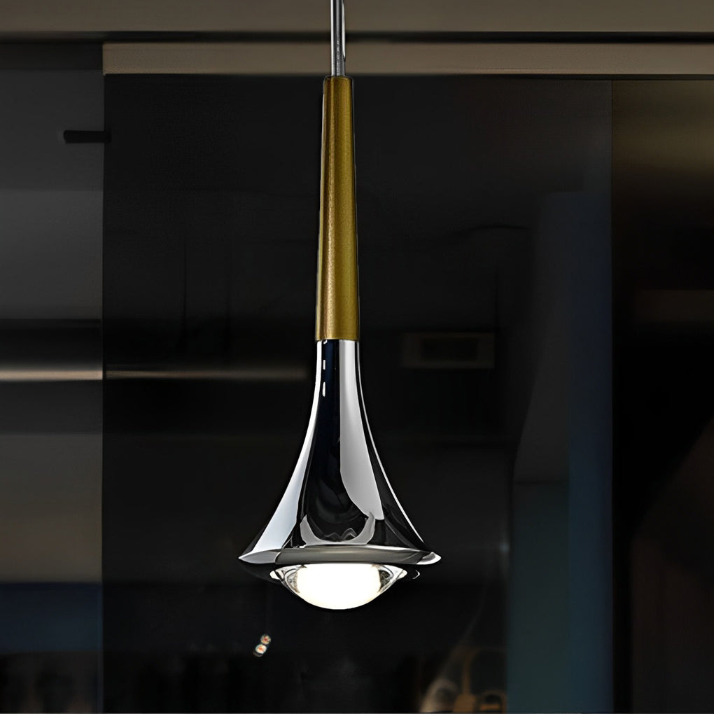 Sleek Glass Pendant Lamp With Warm Soft Lighting