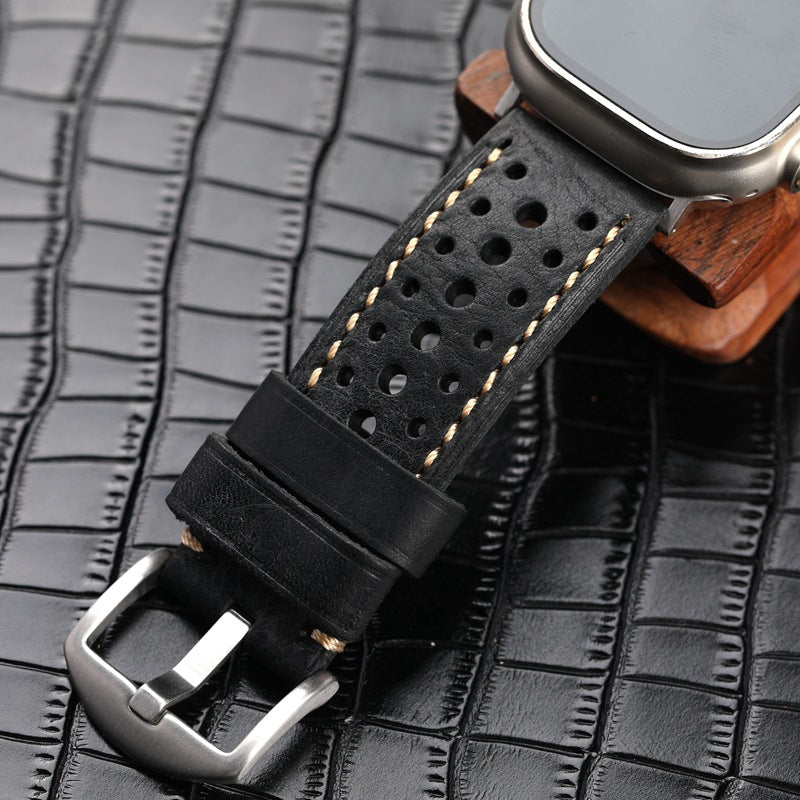 Leather Racing Watch Band