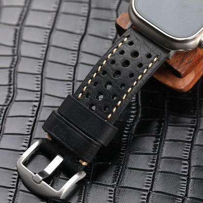 Leather Racing Watch Band
