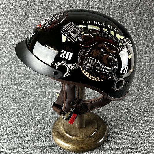 Lightweight Urban Half Face Helmet Quick Release Buckle - Lusomart