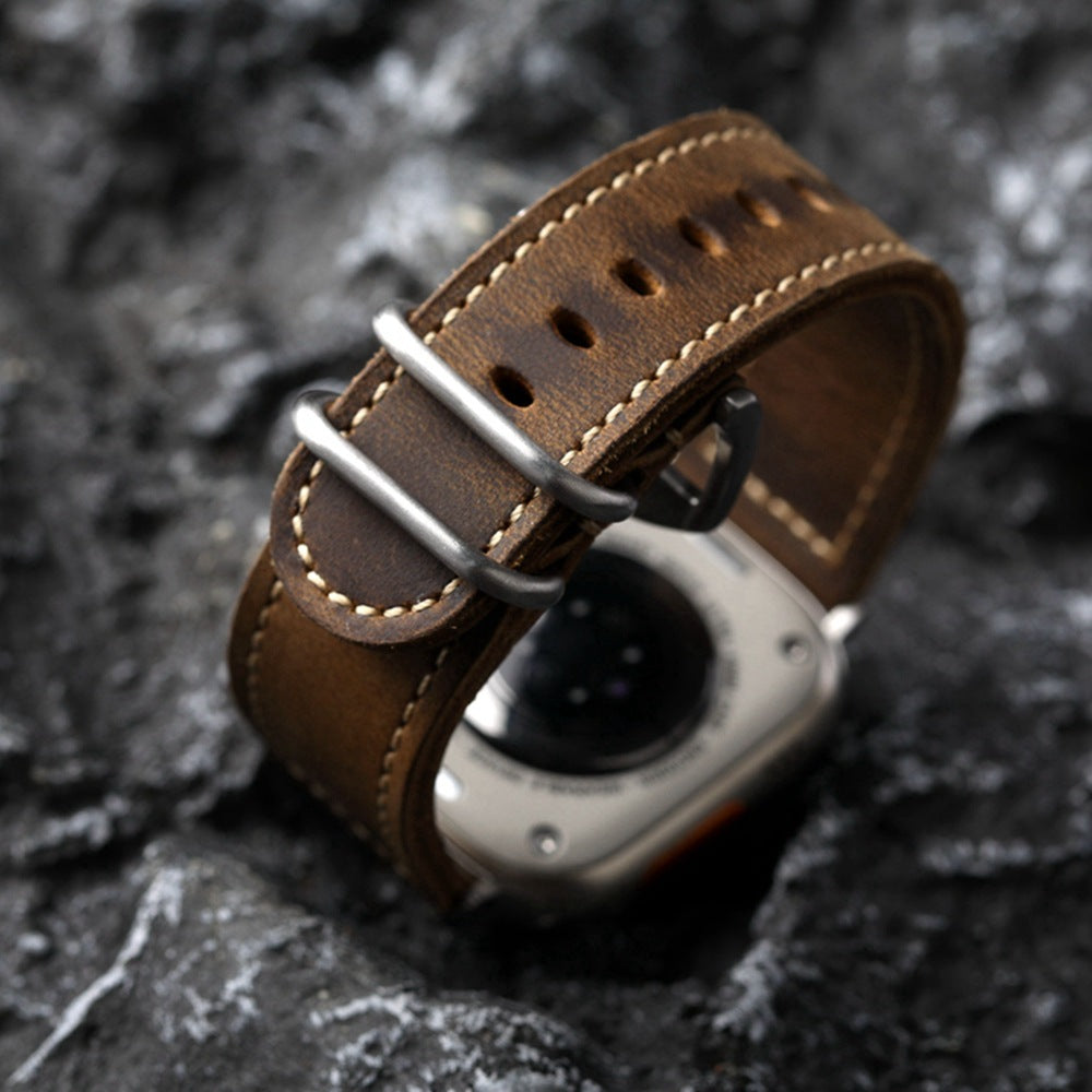 Classic Genuine Leather Apple Watch Strap