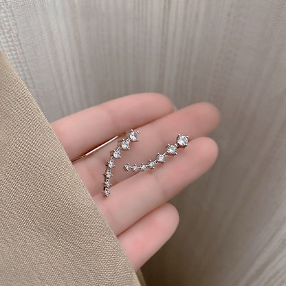 Sparkling Diamond Stud Earrings