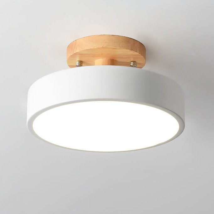 Natural Wood LED Ceiling Light Fixture