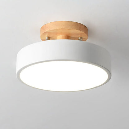 Natural Wood LED Ceiling Light Fixture