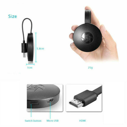 Compact Wireless HDMI Streaming Adapter for 1080p TV