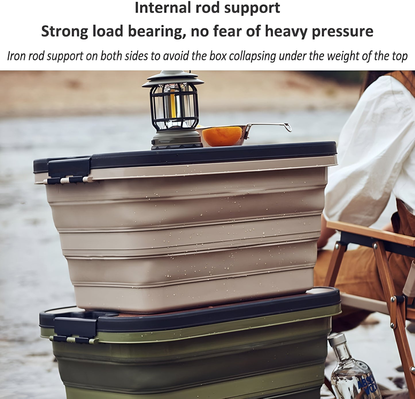 Portable Folding Storage Box for Camping Supplies