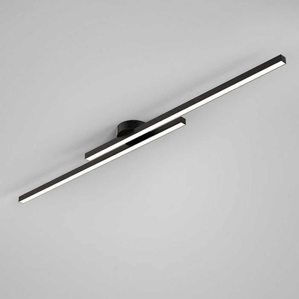 Sleek Metal LED Semi Flush Mount Ceiling Light
