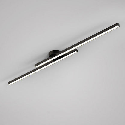 Sleek Metal LED Semi Flush Mount Ceiling Light