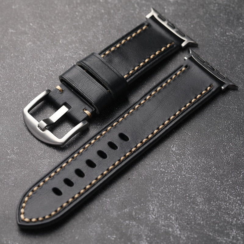 Classic Brown Genuine Leather Strap - Lusomart