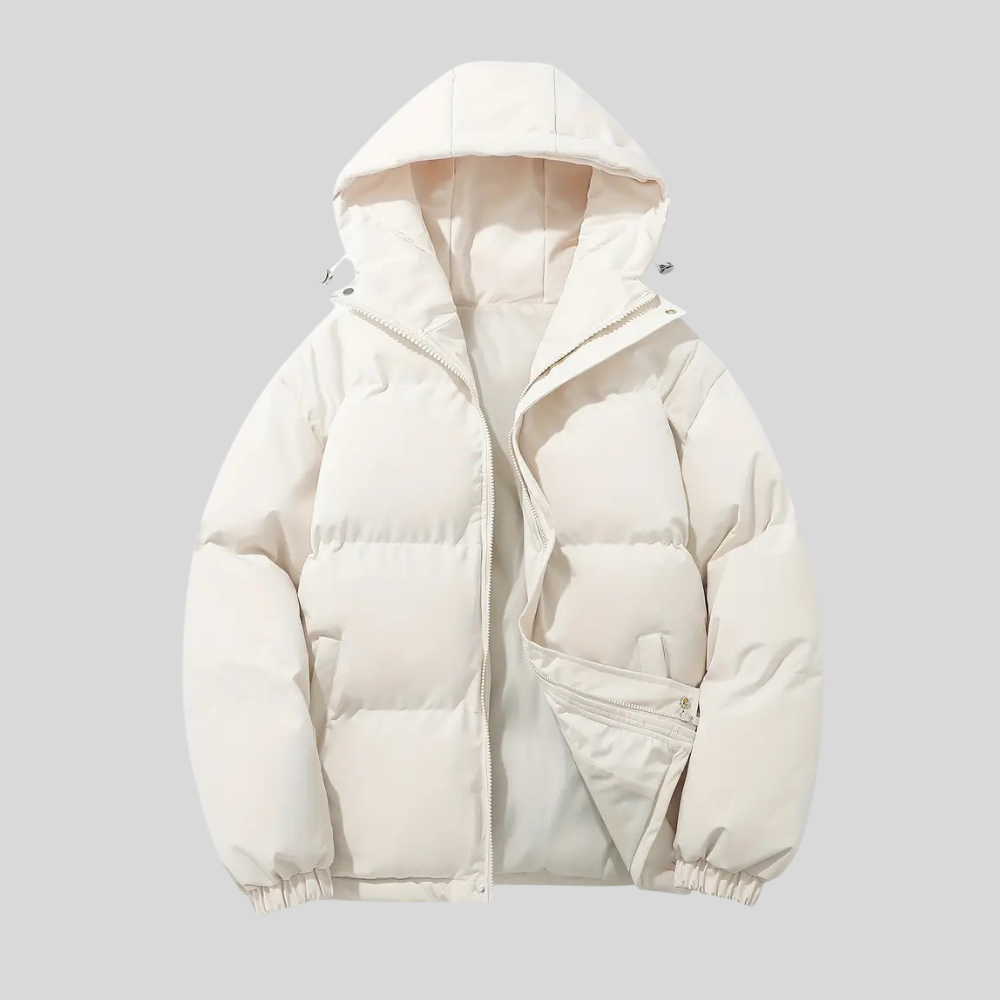Warm Women's Hooded Puffer Coat for Winter