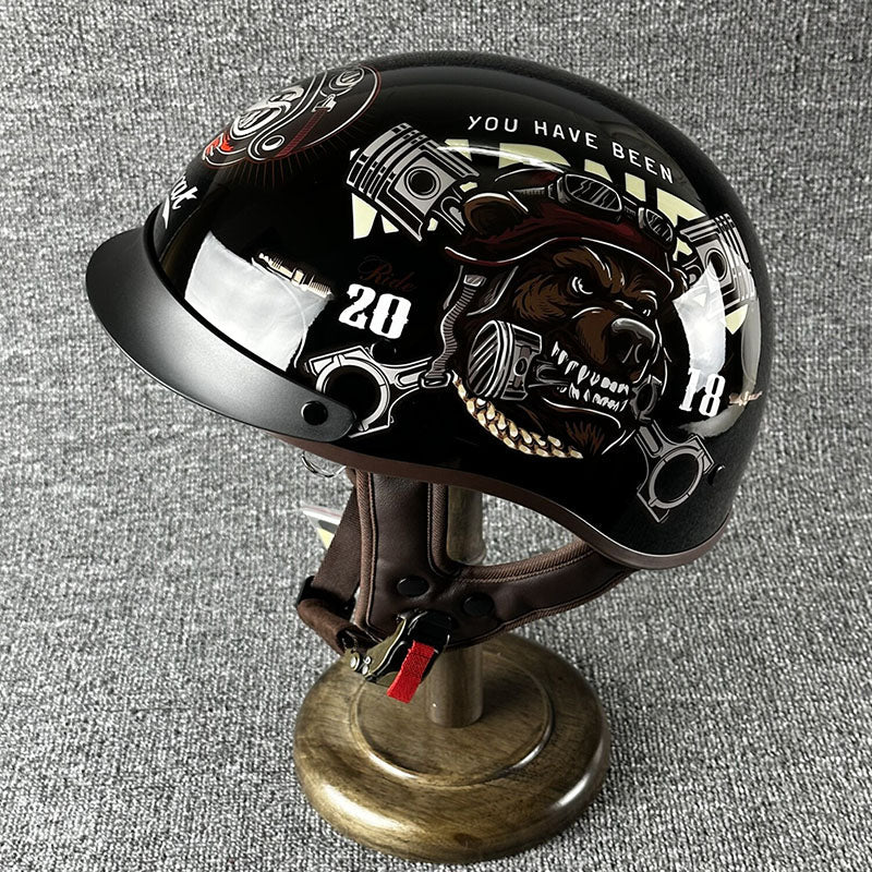 Lightweight Urban Half Face Helmet Quick Release Buckle