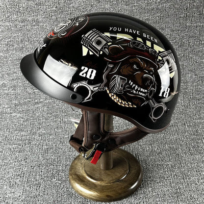 Lightweight Urban Half Face Helmet Quick Release Buckle