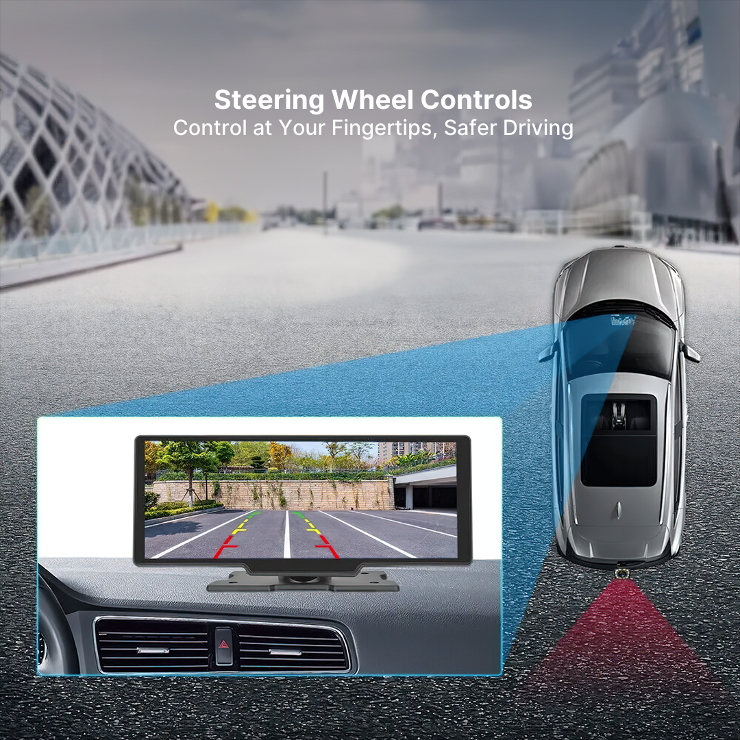 Compact 10.26 Wireless Car Play Touchscreen Display