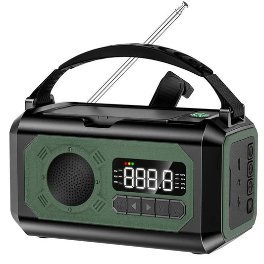 Portable Power Emergency Radio With Hand Crank NOAA - Lusomart