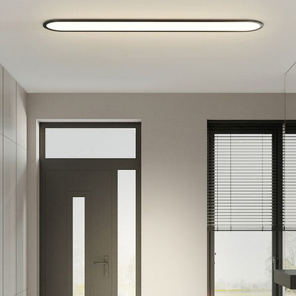 Elegant Slim Oval Ceiling Light Fixture