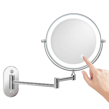 Illuminated Adjustable LED Shaving Mirror with Magnification