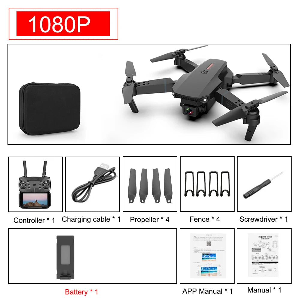 Portable Wi-Fi Drone with 4K Camera and GPS