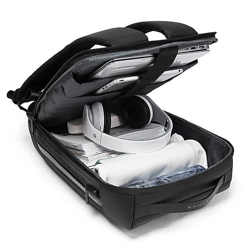 Secure Laptop Backpack 15.6in Waterproof Travel Bag