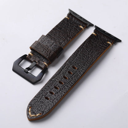 Classic Brown Leather Strap for Apple Watch