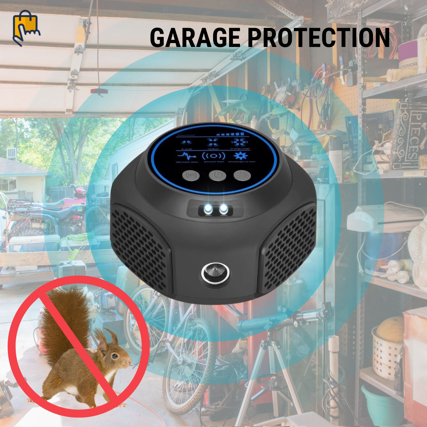 Effective Indoor Pest Repeller Ultrasonic Squirrel Deterrent