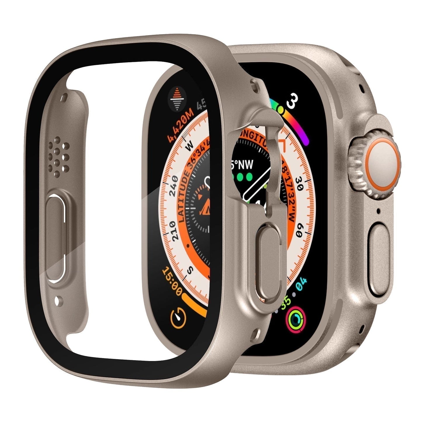 Durable Apple Watch Ultra Case With Clear Screen Guard