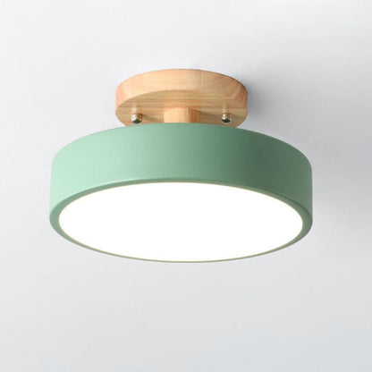 Natural Wood LED Ceiling Light Fixture