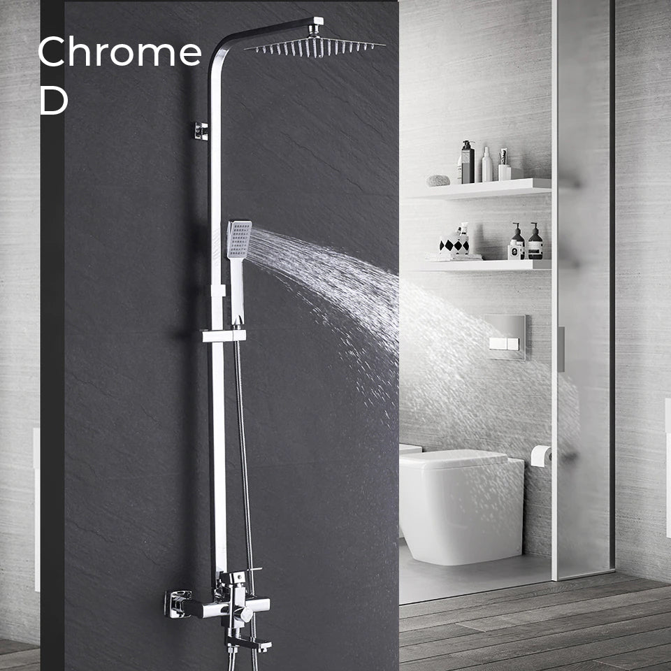 Luxury Rain Shower Head With Handheld Sprayer Easy Fit