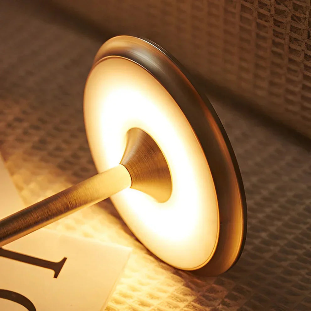 Portable Dimmable LED Desk Lamp With Metal Base