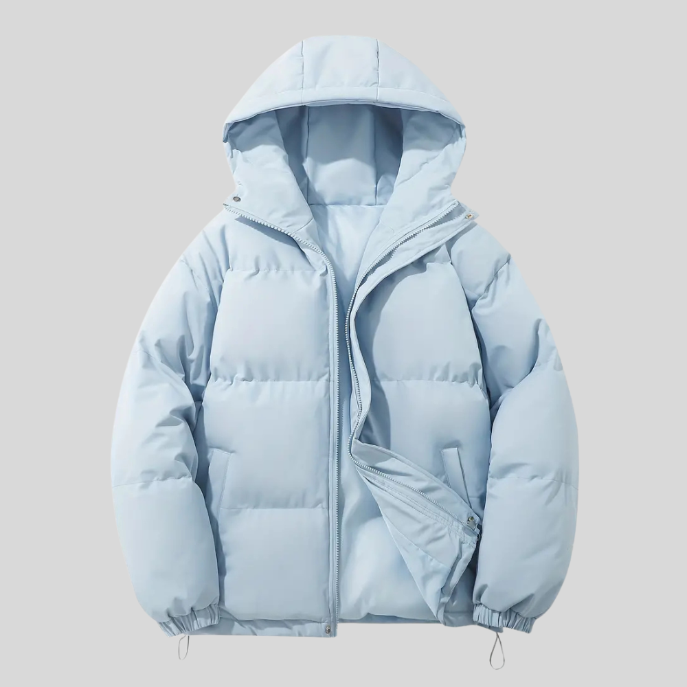 Warm Women's Hooded Puffer Coat for Winter