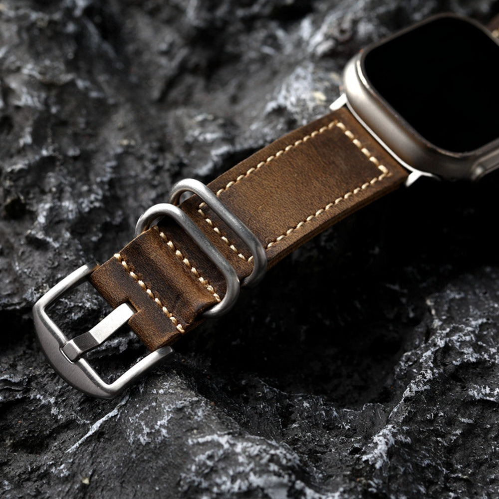 Classic Genuine Leather Apple Watch Strap