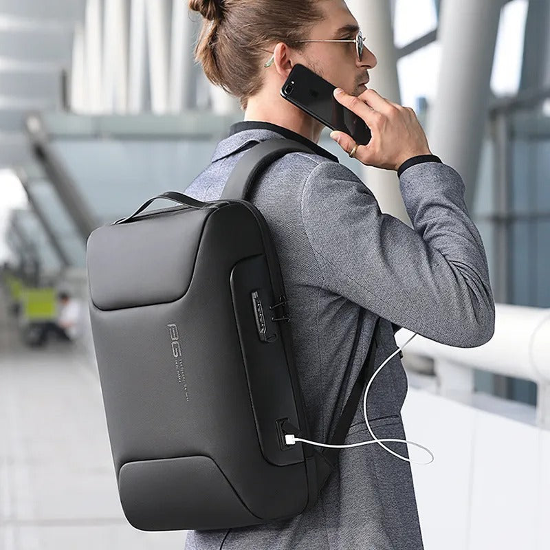 Secure Laptop Backpack 15.6in Waterproof Travel Bag - Lusomart