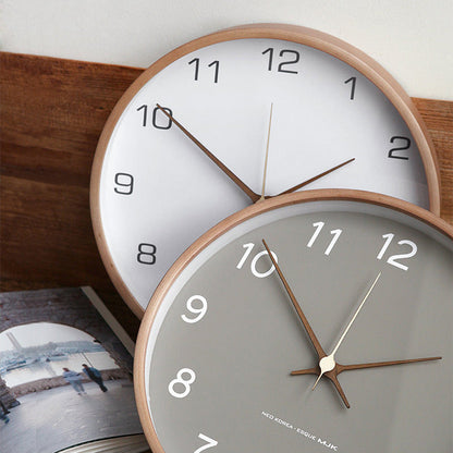 Rustic Wood Large Wall Clock for Home Decor
