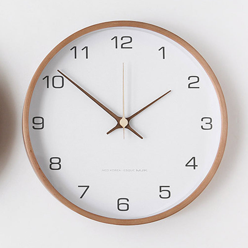 Rustic Wood Large Wall Clock for Home Decor