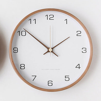 Rustic Wood Large Wall Clock for Home Decor