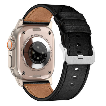 Genuine Brown Leather Watch Strap