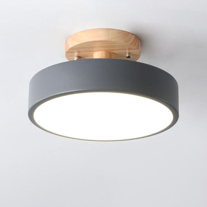 Natural Wood LED Ceiling Light Fixture
