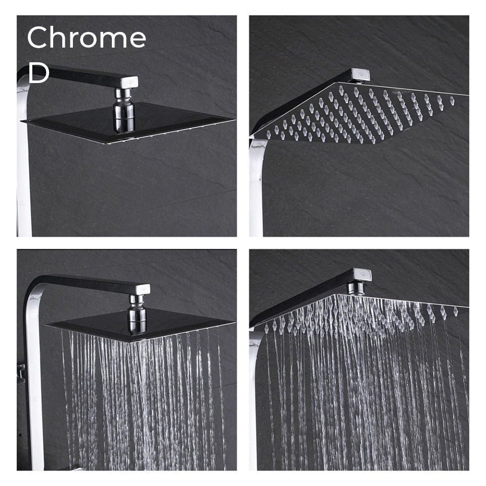 Luxury Rain Shower Head With Handheld Sprayer Easy Fit